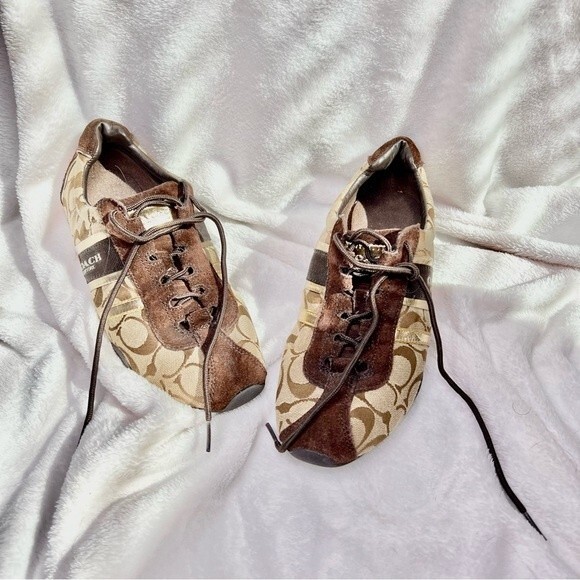 COACH Remonna monogram C Canvas Sneaker - Picture 1 of 7